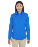 DP610W Devon & Jones Ladies' Perfect Fit™ Half-p in French blue