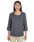 DG230W Devon & Jones Ladies' Central Cotton Blend  in Dk grey heather