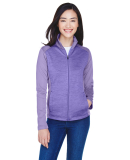 DG796W Devon & Jones Ladies' Newbury Colorblock M? in Grape/ grape hth