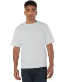 T105 Champion Logo Heritage Jersey T-Shirt in Silver gray