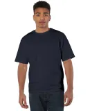 T105 Champion Logo Heritage Jersey T-Shirt in Navy