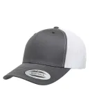 6606 Yupoong Retro Trucker Cap CHARCOAL/ WHITE