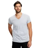 US Blanks US2200 Men's V-Neck T-shirt in Heather grey