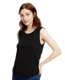 US Blanks US116 Women's Tri-Blend Muscle Tank in Black