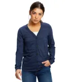 US Blanks US950 Women's Tri-Blend Cardigan in Tri navy