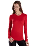 US Blanks US190 Women's Long Sleeve Tee RED