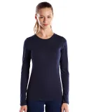 US Blanks US190 Women's Long Sleeve Tee NAVY BLUE