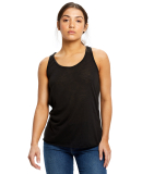 US Blanks S525US Women's Solid Slub Racerback Tank BLACK