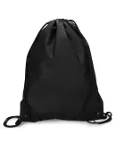 Liberty Bags A136 Non-Woven Drawstring Backpack BLACK