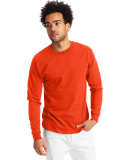 5186 Hanes 6.1 oz. Ringspun Cotton Long-Sleeve Bee in Orange