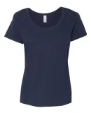 Gildan 64550L Softstyle Women's Deep Scoopneck T-S NAVY