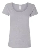 Gildan 64550L Softstyle Women's Deep Scoopneck T-S RS SPORT GREY