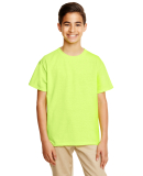 Gildan 64500B SoftStyle Youth Short Sleeve T-Shirt in Safety green