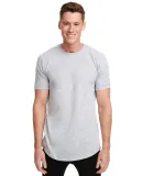 Next Level 3602 Cotton Long Body Crew in Heather gray