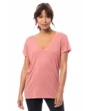 Alternative 2894 Slinky Melange Burnout Jersey V-N in Rose bloom