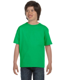 800B Gildan youth Tee in Electric green