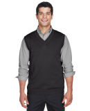 D477 Devon & Jones V-Neck Vest in Black