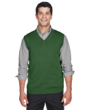 D477 Devon & Jones V-Neck Vest in Forest