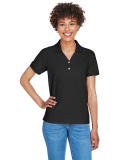 D100W Devon & Jones Ladies’ Pima Pique Short-Sle in Black