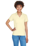 D100W Devon & Jones Ladies’ Pima Pique Short-Sle in Transparent yell