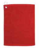 Carmel Towel Company C1518GH Velour Hemmed Towel w in Red