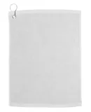 Carmel Towel Company C1518GH Velour Hemmed Towel w in White