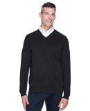 D475 Devon & Jones Men's V-Neck Sweater in Black