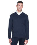 D475 Devon & Jones Men's V-Neck Sweater in Navy