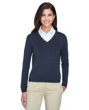 D475W Devon & Jones Ladies' V-Neck Sweater in Navy