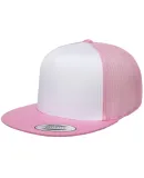 Flexfit 6006W Classic Two Tone Trucker Cap PINK/ WHT/ PINK