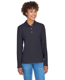 D110W Devon & Jones Ladies’ Pima Pique Long-Slee in Navy