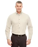 UltraClub 8960C Adult Cypress Long-Sleeve Twill wi NATURAL