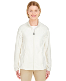 UltraClub 8181 Ladies' Cool & Dry Full-Zip Microfl WINTER WHITE