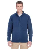 UltraClub 8185 Men's Cool & Dry Full-Zip Microflee NAVY