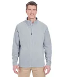 UltraClub 8185 Men's Cool & Dry Full-Zip Microflee SILVER