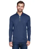 UltraClub 8230 Men's Cool & Dry Sport Quarter-Zip  NAVY