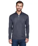 UltraClub 8230 Men's Cool & Dry Sport Quarter-Zip  CHARCOAL