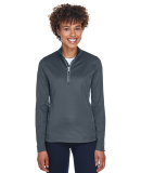 UltraClub 8230L Ladies' Cool & Dry Sport Quarter-Z CHARCOAL