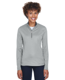 UltraClub 8230L Ladies' Cool & Dry Sport Quarter-Z GREY