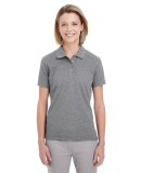 UltraClub UC100W Ladies' Heathered Pique Polo CHARCOAL HEATHER