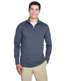 UltraClub 8618 Men's Cool & Dry Heathered Performa NAVY HEATHER