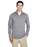 UltraClub 8618 Men's Cool & Dry Heathered Performa CHARCOAL HEATHER