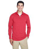 UltraClub 8618 Men's Cool & Dry Heathered Performa RED HEATHER