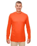 UltraClub 8622 Men's Cool & Dry Performance Long-S BRIGHT ORANGE