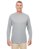 UltraClub 8622 Men's Cool & Dry Performance Long-S GREY