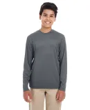 UltraClub 8622Y Youth Cool & Dry Performance Long- CHARCOAL