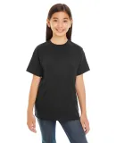 LAT 6180 Youth Heavyweight Combed Ringspun Cotton  BLACK