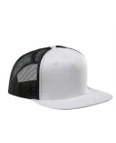 Big Accessories BX025 Surfer Trucker Cap in White/ black