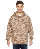 3969 Code V Camouflage Pullover Hooded Sweatshirt  in Sand digital