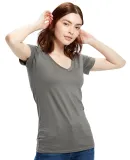 US Blanks US120 Ladies' 4.3 oz. Short-Sleeve V-Nec in Asphalt